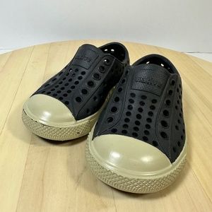 Original Native Jefferson Water Shoes Size C4/5 Solid Black